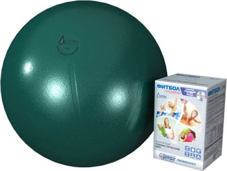 Мяч гимнстический Альпина Пласт "Фитбол Премиум", 4010651142, изумруд, диаметр 65 см