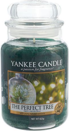 Свеча ароматизированная Yankee Candle "Идеальная ель / The Perfect Tree" большая в стеклянной банке, 1556280E, 623 г