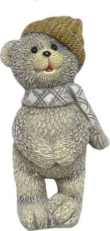 Декоративная фигурка "Мишка любопытный", 79168, серый, 5,5 х 10,5 х 5 см