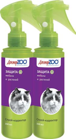 Спрей для кошек Доктор ZOO "Защита от царапания мебели", ZR0646-2, 150 мл х 2 шт