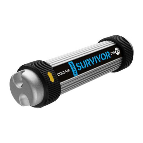 Флешка USB CORSAIR Survivor 32Гб, USB3.0, серебристый и черный [cmfsv3-32gb/cmfsv3b-32gb]