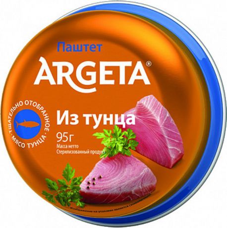 Рыбные консервы Argeta Паштет из тунца, 95 г