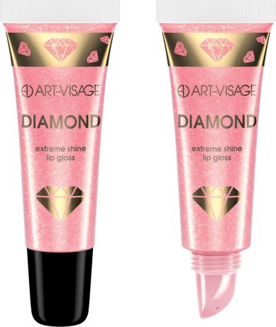 Блеск для губ Art-Visage Diamond, тон 53 Розовый агат, 12 мл