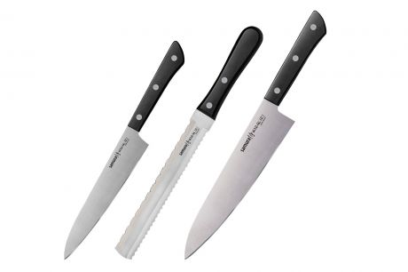 Набор кухонных ножей Samura HR-0230B/K, черный