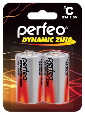 Батарейка Perfeo PF R14/2BL