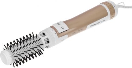 Фен-щетка для волос Rowenta CF9520F0, белый, светло-коричневый