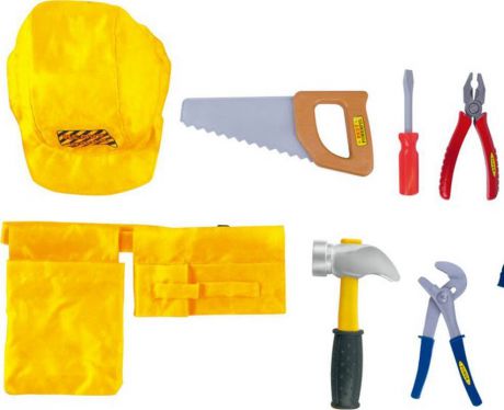 Сюжетно-ролевые игрушки костюм "Важная профессия" - "Большая стройка" желтый