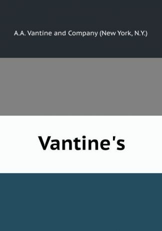 A.A. Vantine Vantine.s.
