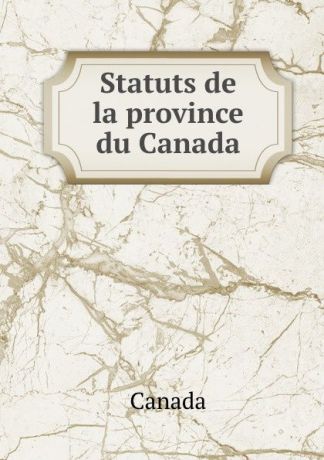 Canada Statuts de la province du Canada