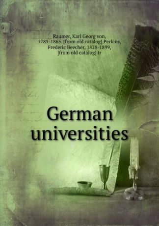 Karl Georg von Raumer German universities