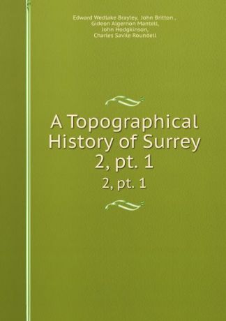 Edward Wedlake Brayley A Topographical History of Surrey. 2,.pt. 1