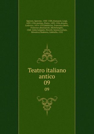 Sperone Speroni Teatro italiano antico. 09