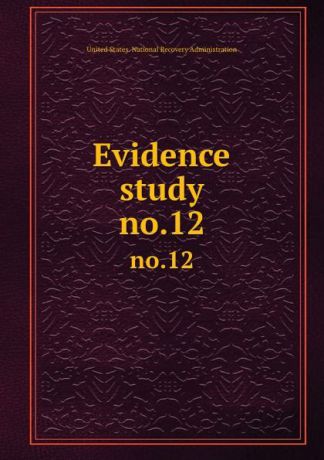 Evidence study. no.12