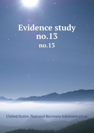 Evidence study. no.13