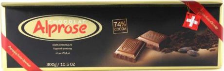 Шоколад Alprose Chocolat "SWISS PREMIUM" горький 74% какао, 300