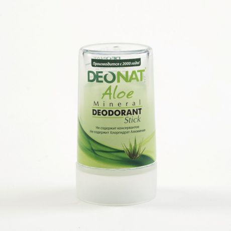 Дезодорант ДеоНат "ДеоНат" с натуральным соком АЛОЭ, стик зеленый, 40 гр.