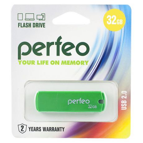 USB Флеш-накопитель Perfeo C05, зеленый