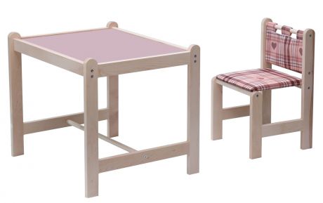 Набор детской мебели Woodlines Столик со стулом Каспер, сиреневый