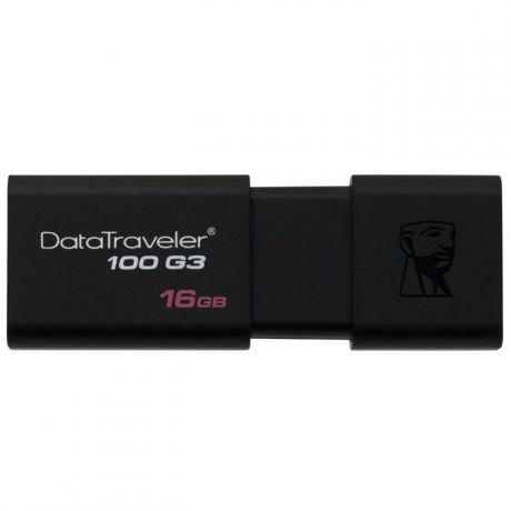 USB Флеш-накопитель Kingston DataTraveler 100 G3 16GB USB 3.0 флэш-драйв, черный