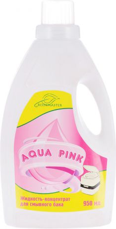 Средсто для биотуалетов Greenmaster "Aqua Pink" для верхнего бачка, 950 мл