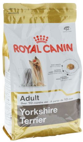 Корм сухой Royal Canin "Yorkshire Terrier Adult", для собак породы йоркширский терьер в возрасте от 10 месяцев, 3 кг