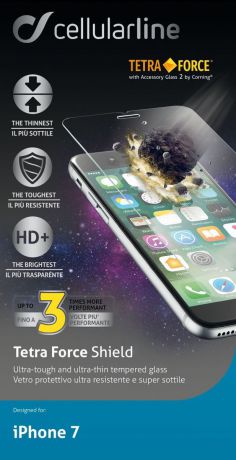 Cellular Line Tetra Force защитное стекло для iPhone 7/8, ультрапрочное
