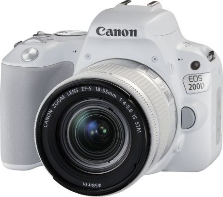 Зеркальный фотоаппарат Canon EOS 200D Kit 18-55 IS STM, White