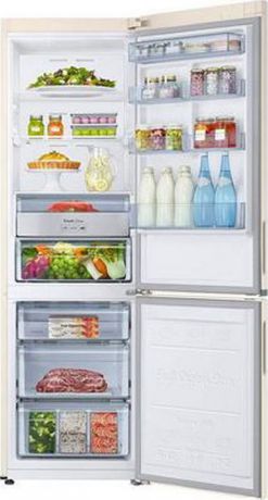 Двухкамерный холодильник Samsung RB 34 K 6220 EF/WT, бежевый