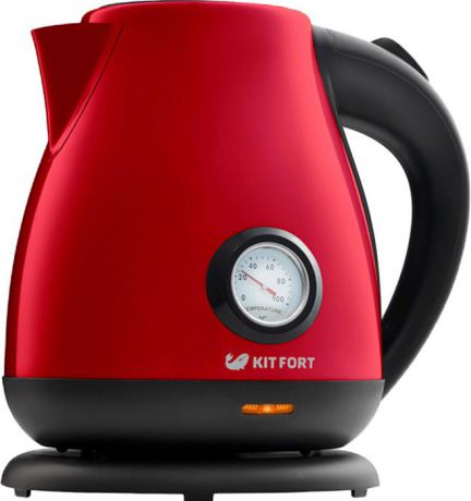 Электрический чайник Kitfort КТ-642-5, цвет: красный, 1,7 л