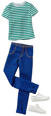 Barbie Одежда для Кена Футболка и брюки цвет зеленый синий