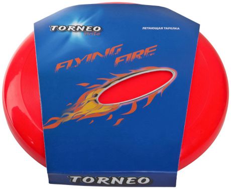 Тарелка летающая "Torneo", цвет: красный, диаметр 25 см