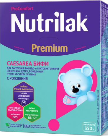 Nutrilak Premium Caesarea бифи молочная смесь с 0 месяцев, 350 г
