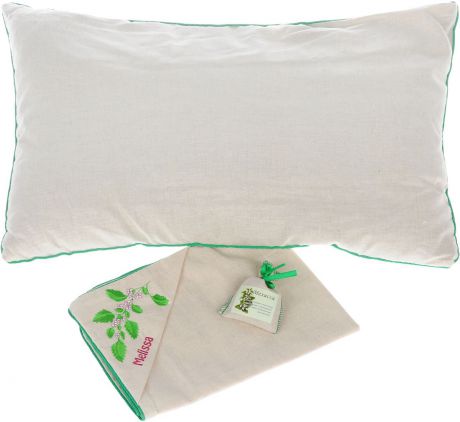 Подушка Smart Textile "Традиция здоровья", с наволочкой, с мешочком мелиссы, 40 х 60 см