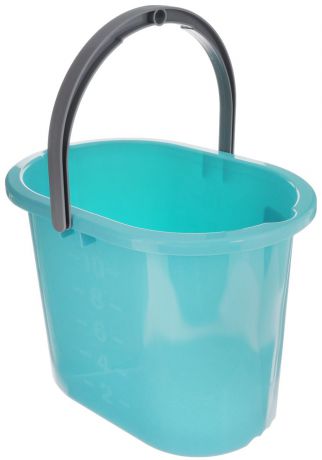 Ведро для мытья полов "Hausmann", цвет: бирюзовый, 10 л