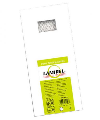 Lamirel LA-78772, White пружина для переплета, 25 мм (25 шт)