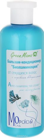Бальзам-кондиционер Green Mama "Фиторегенерация" от выпадения волос, с морскими водорослями, 400 мл