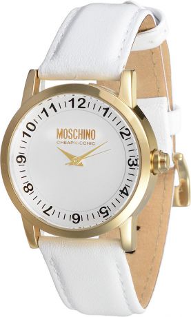 Часы женские наручные Moschino, цвет: белый, золотистый. MW0362