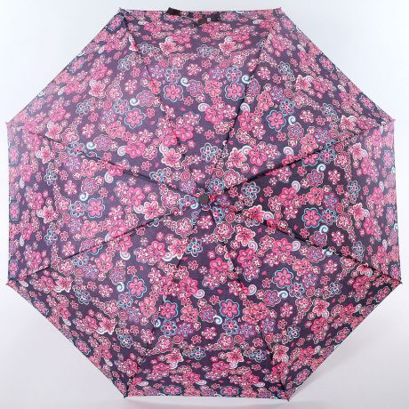 Зонт женский "ArtRain", автомат, 3 сложения, цвет: малиновый, фиолетовый. 3915-5397