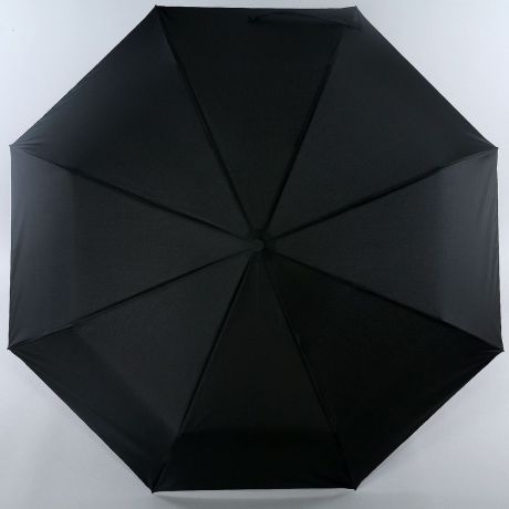 Зонт мужской "ArtRain", полуавтомат, 3 сложения, цвет: черный. 3610