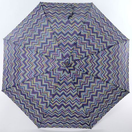 Зонт женский "ArtRain", автомат, 3 сложения, цвет: темно-синий, розовый, голубой. 3915-4363