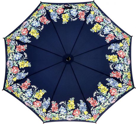 Зонт-трость женский Cath Kidston "Kensington", механический, цвет: темно-синий, желтый, зеленый, розовый. L541-3142