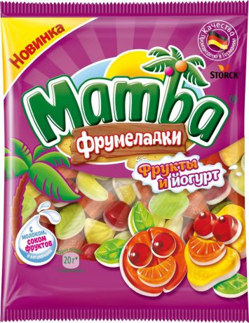 Mamba Фрукты и йогурт жевательный мармелад, 72 г