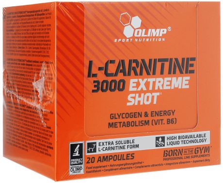 Карнитин Olimp Sport Nutrition "L-Carnitine 3000 Extreme Shote", апельсин, 20 х 25 мг