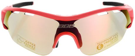 Очки солнцезащитные велосипедные BBB "2018 Summit PC Smoke MLC Red Lens", цвет: красный, черный