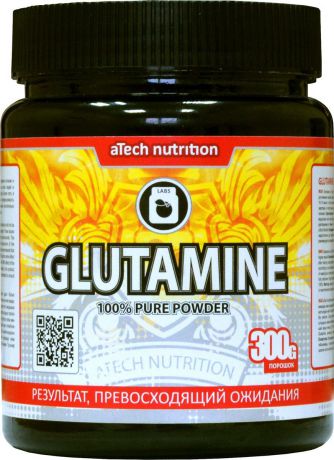 Глютамин aTech Nutrition "Glutamine Pure Powder 100%", 300 г