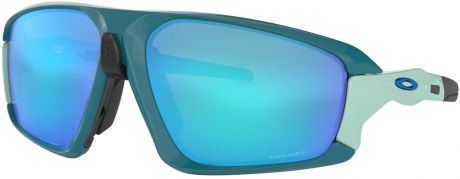 Велосипедные очки Oakley "Field Jacket", цвет: зеленый, голубой