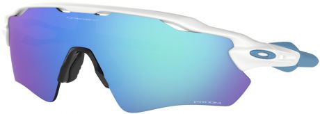 Велосипедные очки Oakley "Radar Ev Path Polished", цвет: белый, голубой