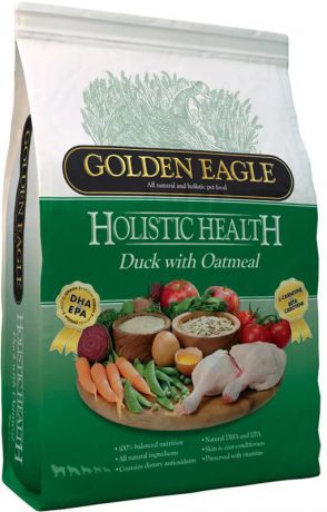 Корм сухой Golden Eagle Holistic Dog Adult Duck&Oatmeal, для взрослых собак, на основе утки с овсянкой, 6 кг
