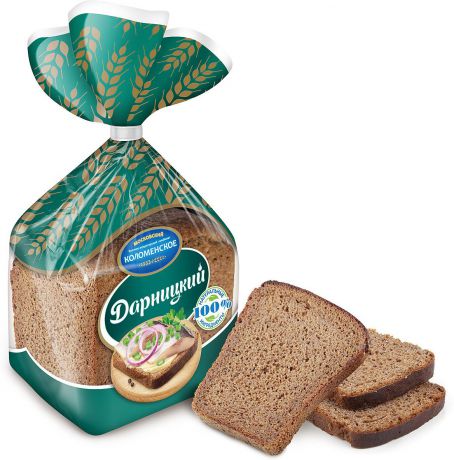 Хлеб Коломенское "Дарницкий" половинка в нарезке, 350 г