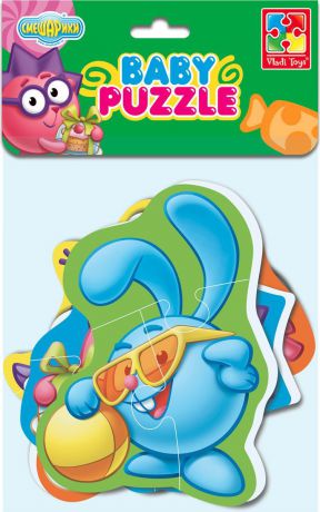 Пазл для малышей Vladi Toys Baby puzzle Смешарики "Совунья, Ежик, Крош, Кар Карыч", VT1106-54
